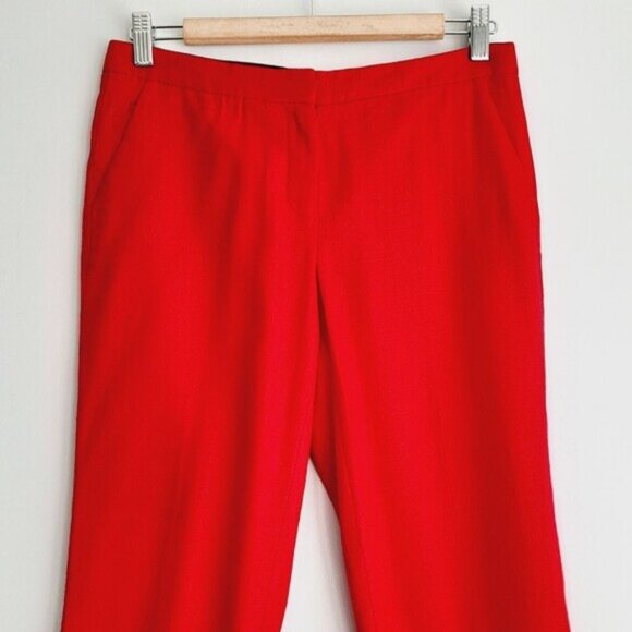 Diane von Furstenberg / DVF Georgia Crop Ankle Dress Pants Trousers Pink 2 Flaw - Picture 3 of 16